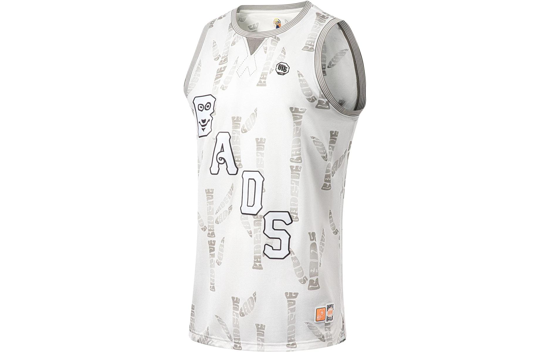 

Баскетбольный майка Badfive мужская цвета айвори с полной печатью LINING