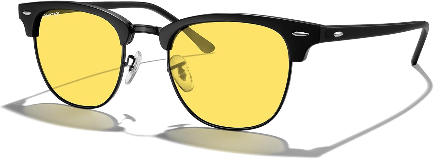 

Классические квадратные поляризованные солнцезащитные очки MERRY'S в полуободковой оправе для мужчин и женщин, модель S6016, Matte Black Frame/Matte Black Bridge/Night Vision Lens