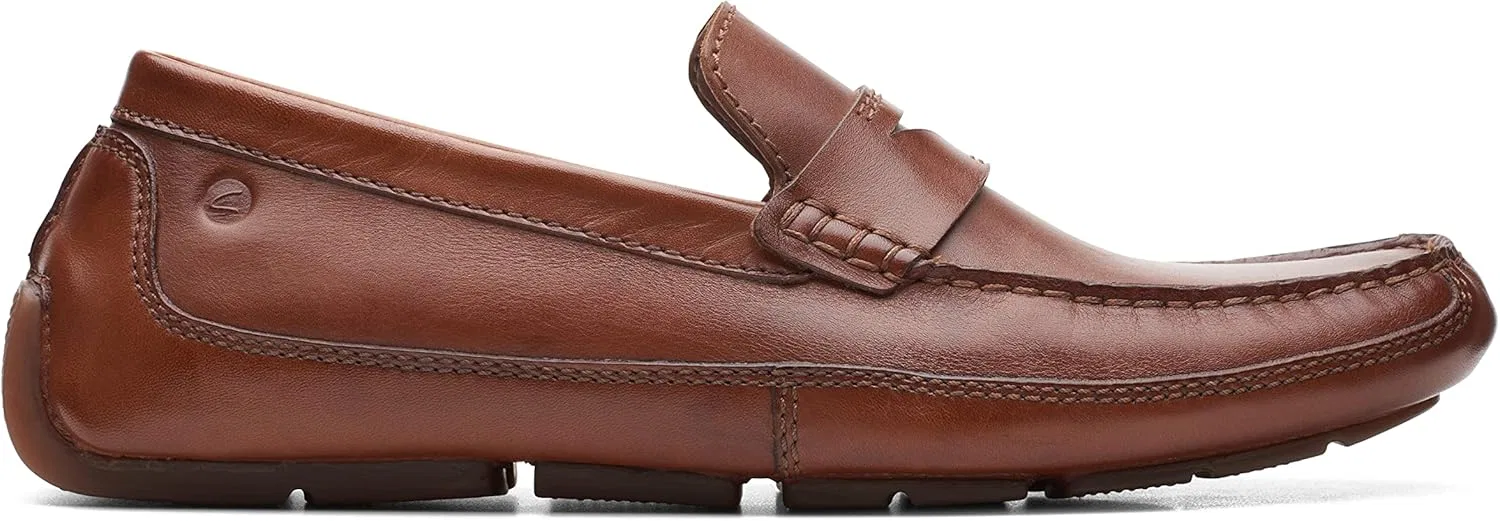 Мокасины мужские Clarks, темно-коричневая кожа