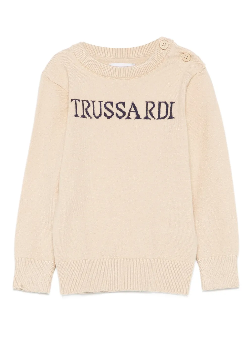 

Свитер вязки интарсия TRUSSARDI JUNIOR, нейтральный