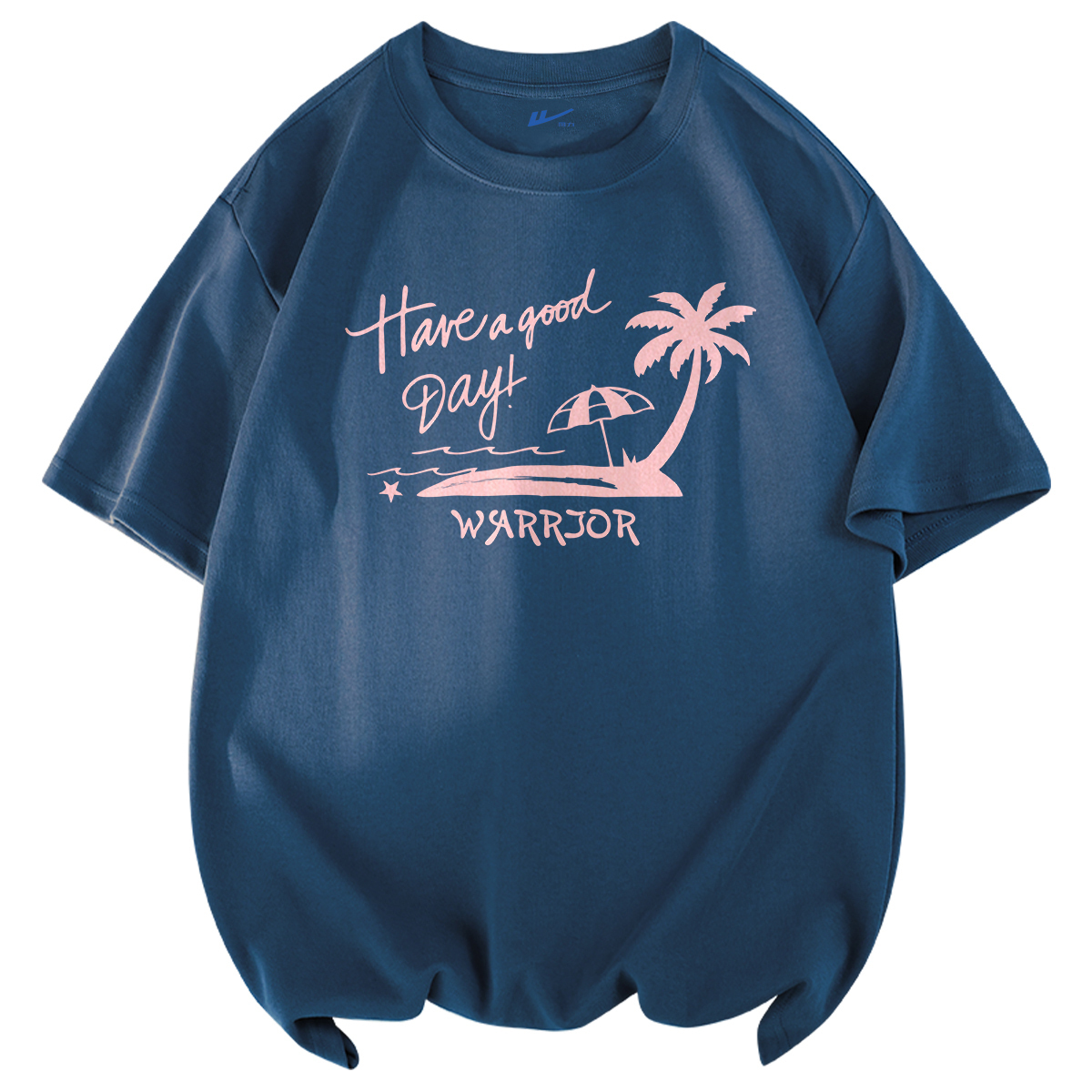 

Футболка унисекс WARRIOR, темно-синий