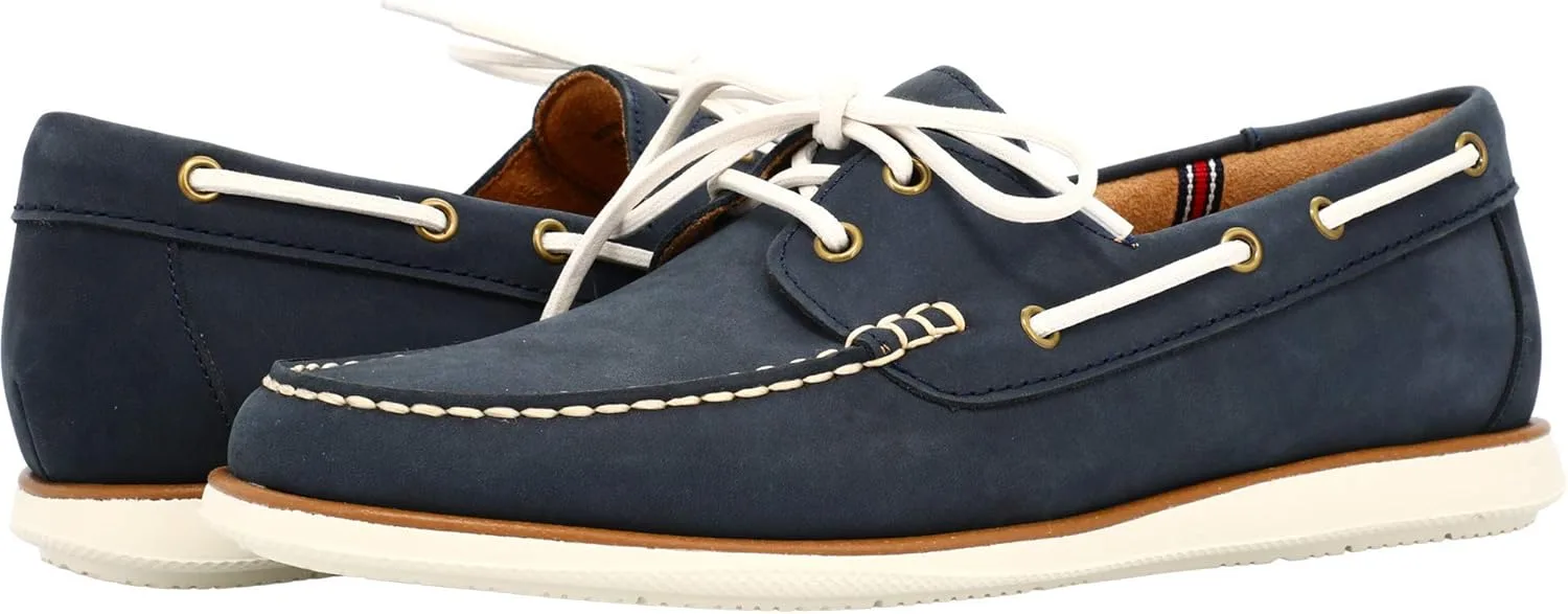 Мужские мокасины Florsheim Atlantic с мясной отделкой, темно-синий