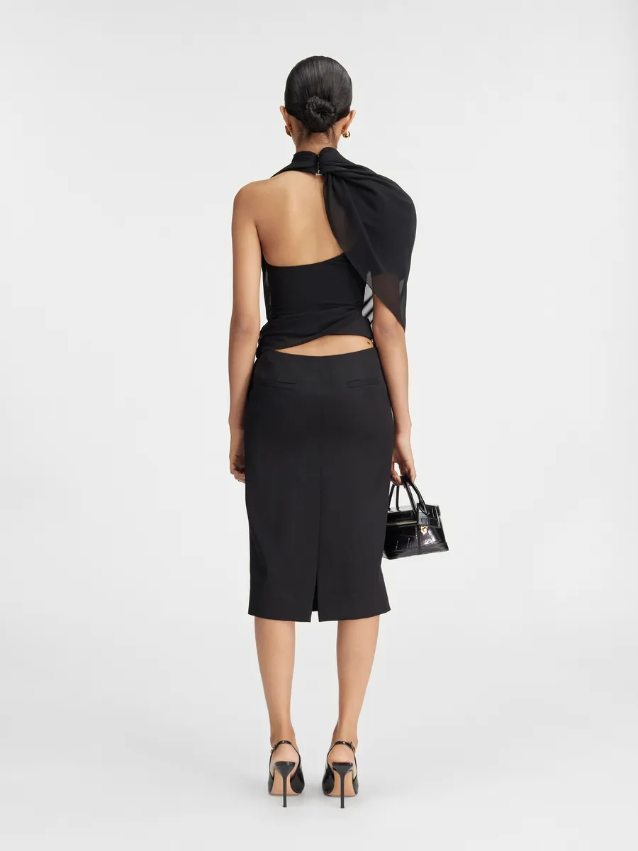 

Топ с мягкой подкладкой на плечах Ле Пабло Jacquemus, черный