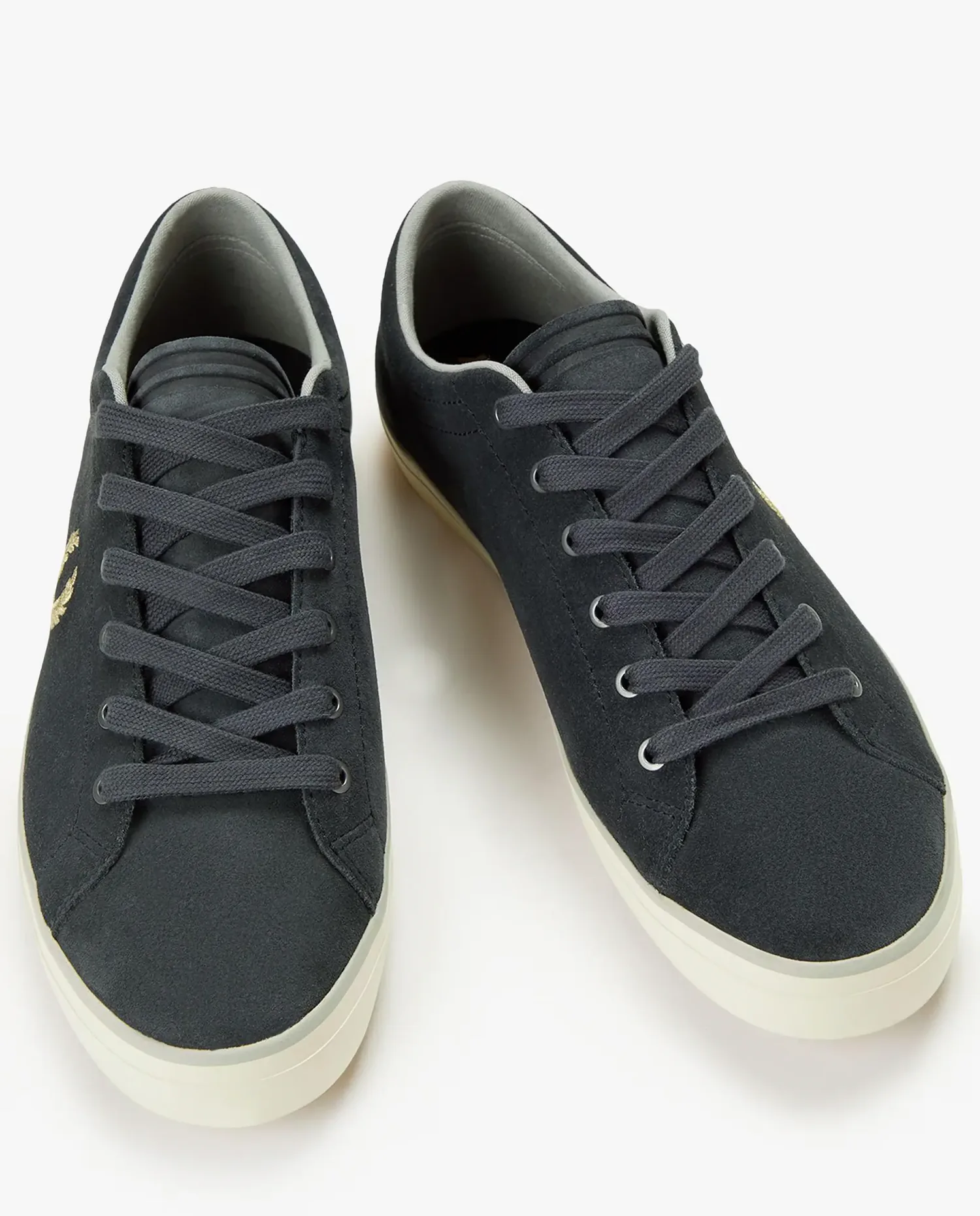Мужские спортивные кроссовки Baseline с логотипом и шнурками Fred Perry, темно-серый — фото 2