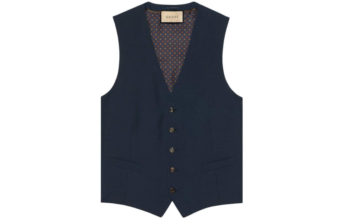 

Жилет мужской темно-синий Gucci, темно-синий