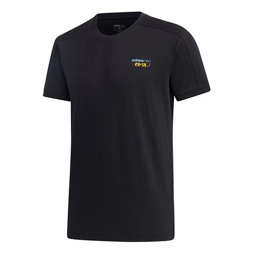 

Футболка neo m gk tee3 printing short sleeve black Adidas, черный
