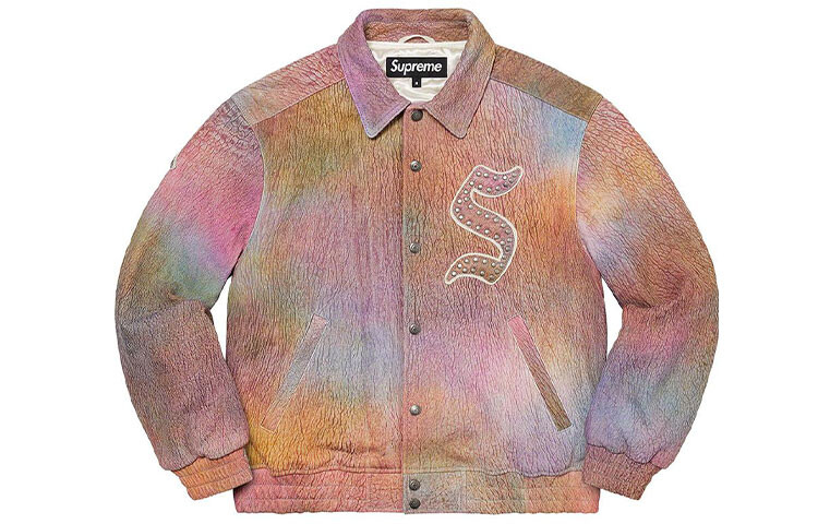 

Куртка Supreme Pebbled Leather, черный