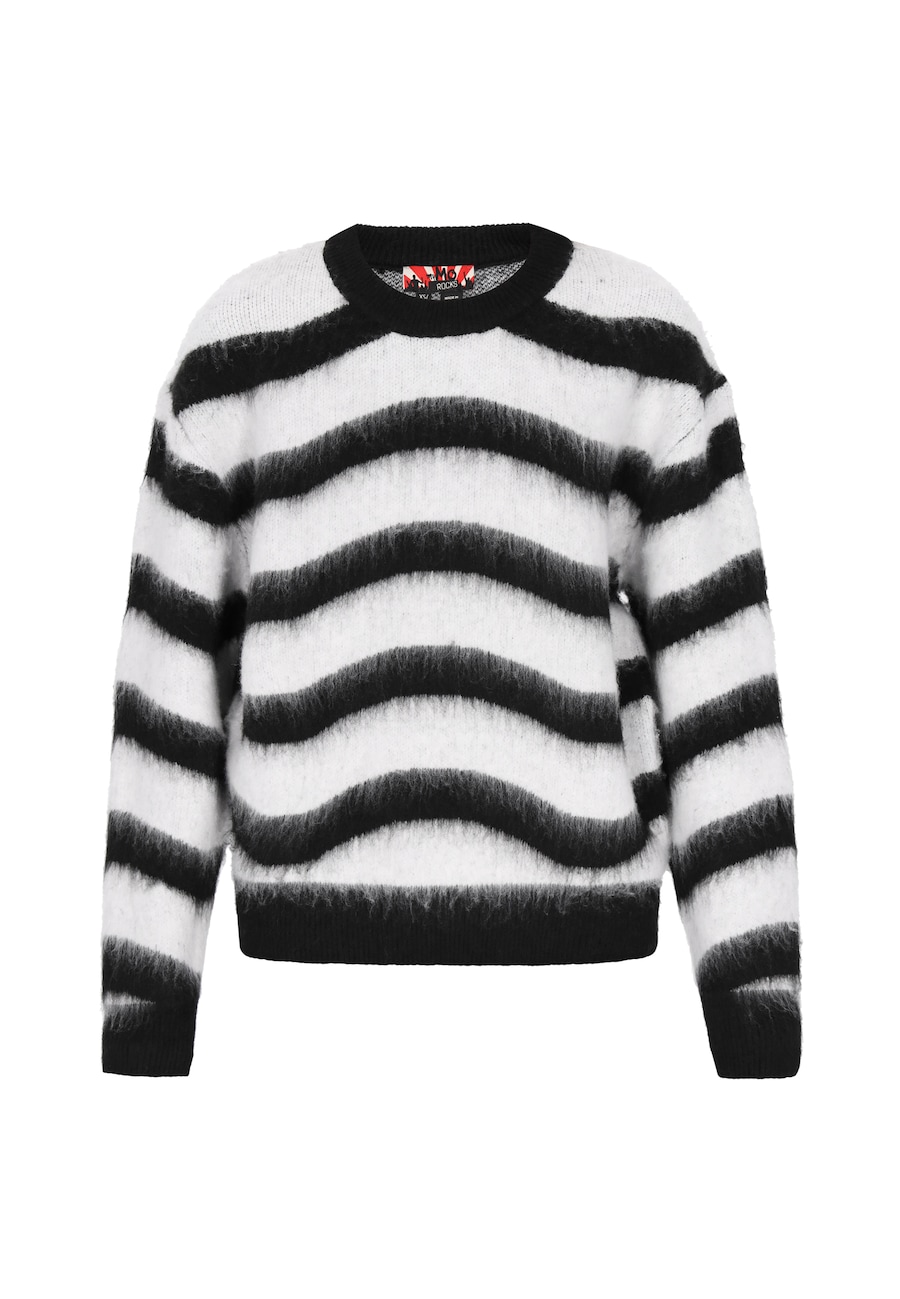 

Свитер myMo ROCKS, черный/белый