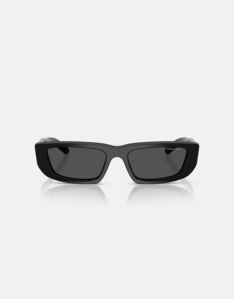 

Солнцезащитные очки Arnette Al прямоугольной формы с серыми линзами в черном цвете