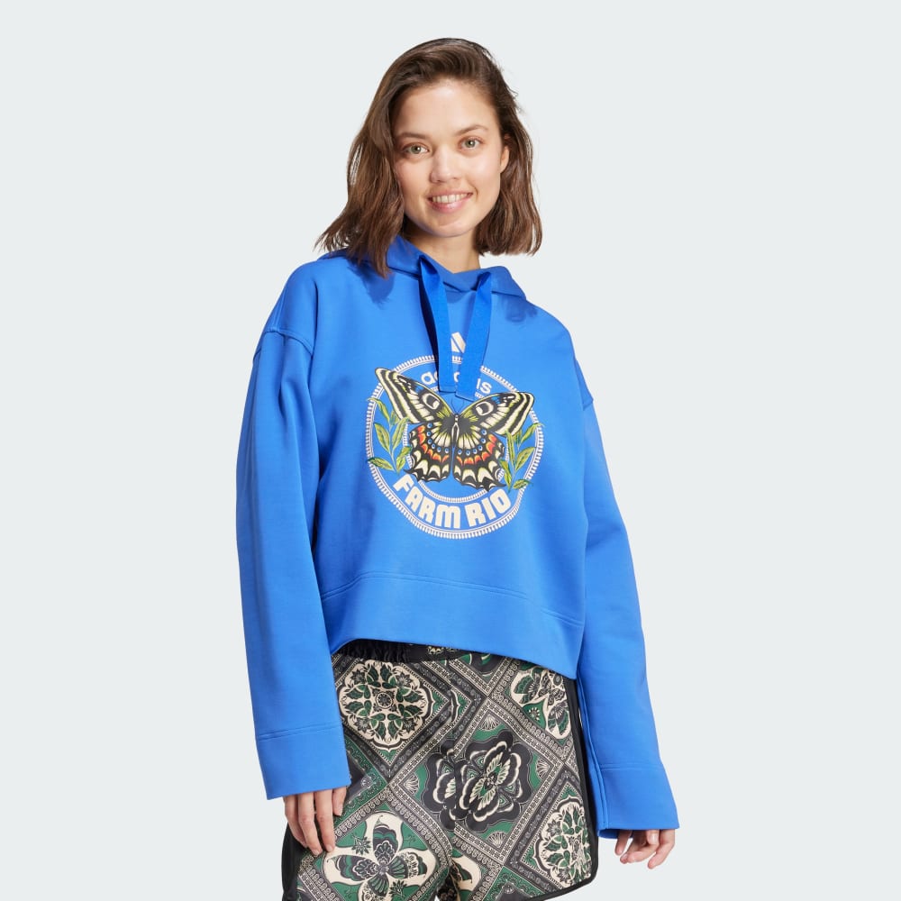 

Худи Adidas X Farm Hoodie, цвет Hi-Res Blue