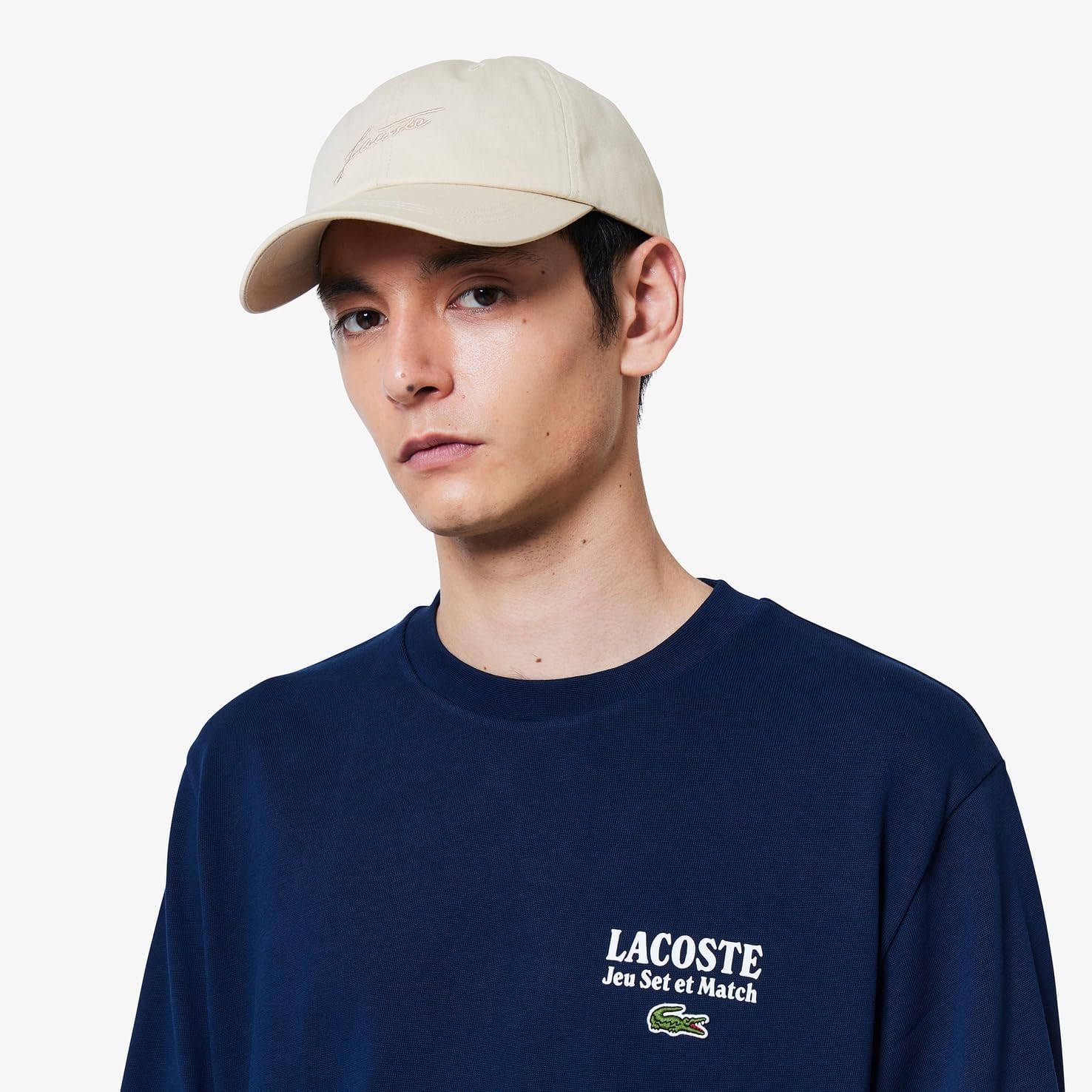Мужская футболка с длинным рукавом Lacoste Game Set and Match, темно-синий — фото 3