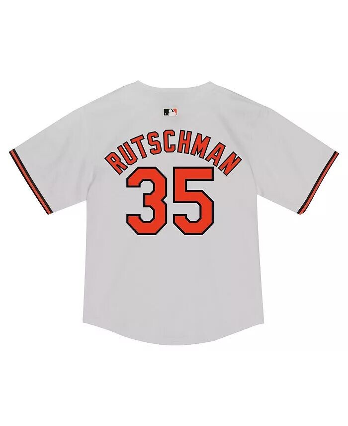 Малыш Эдли Ратчман Белая игровая майка Baltimore Orioles Nike — фото 3