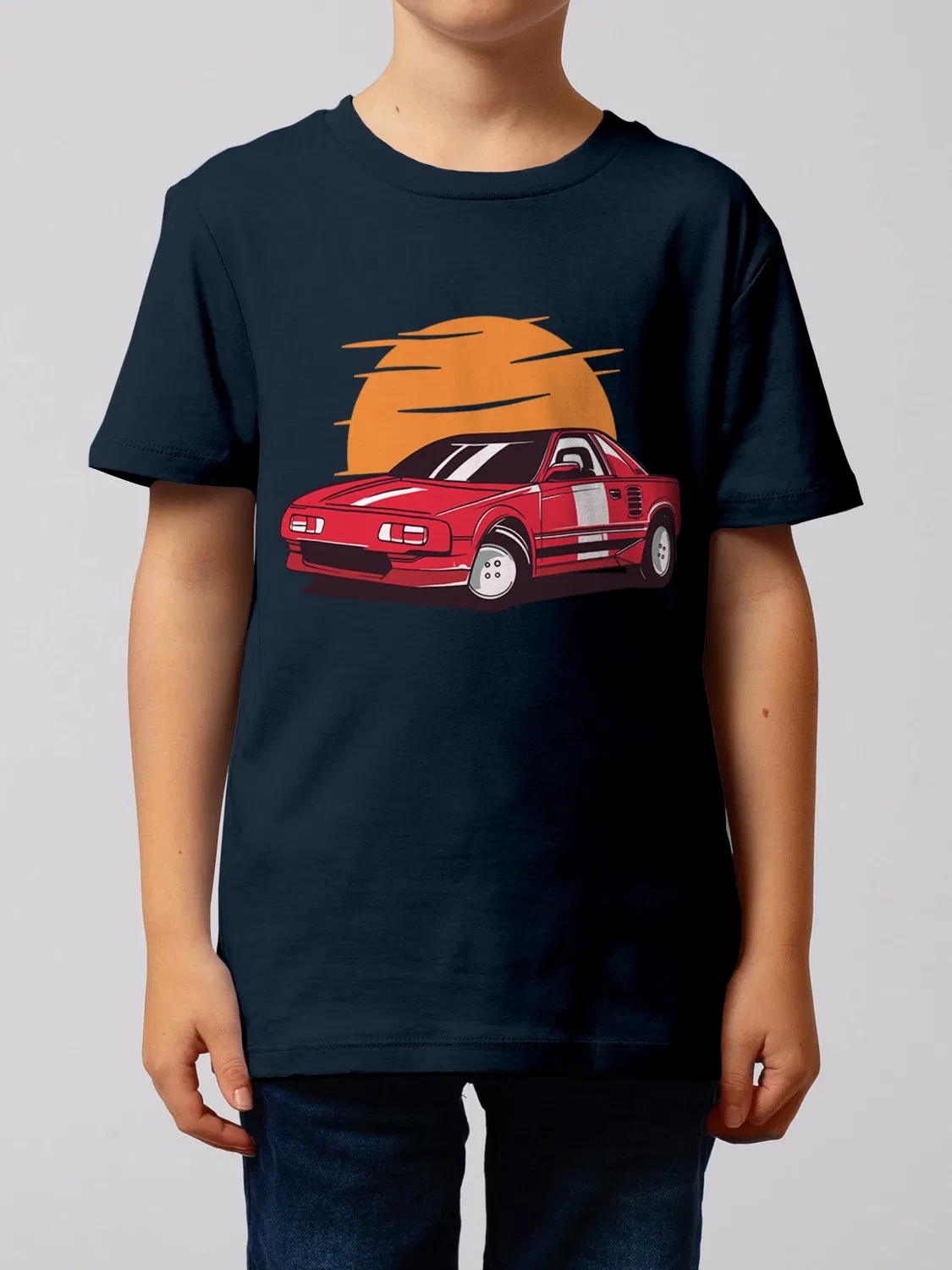 Футболка спортивный автомобиль Wat? Apparel, темно-синий