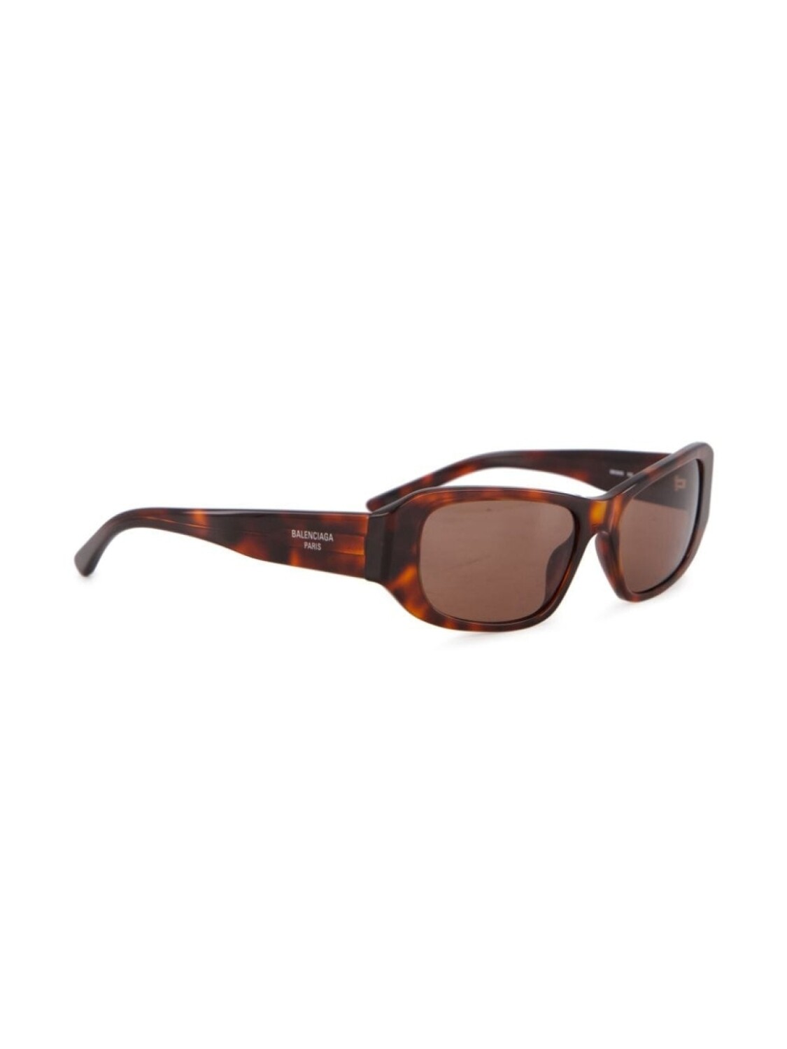 Balenciaga Eyewear солнцезащитные очки Tuesday в прямоугольной оправе, коричневый — фото 2