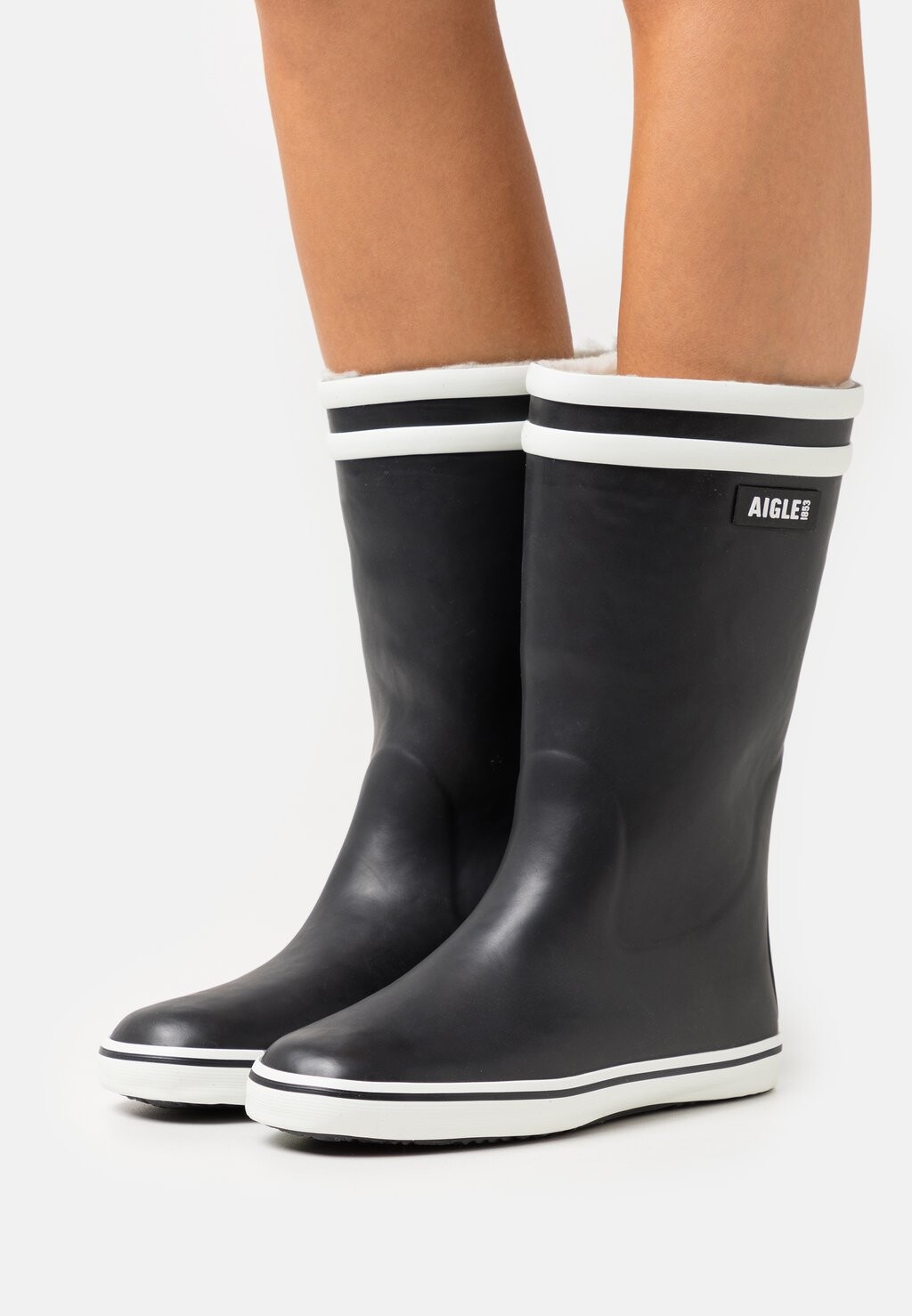 

Сапоги резиновые Malouine Fur Aigle, цвет marine