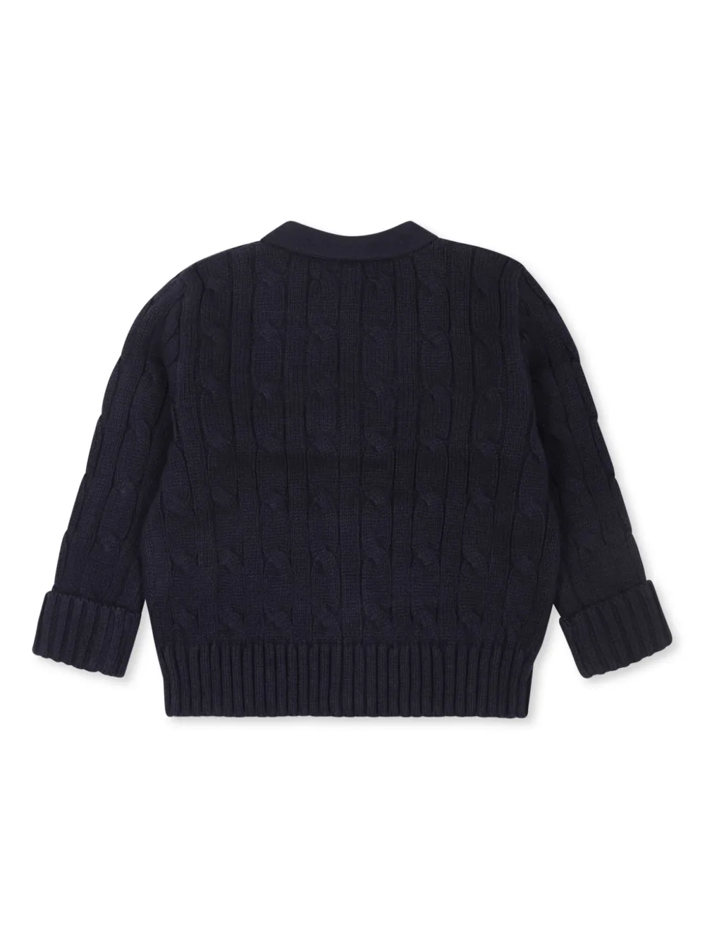Кардиган фактурной вязки POLO RALPH LAUREN KIDS, синий — фото 2
