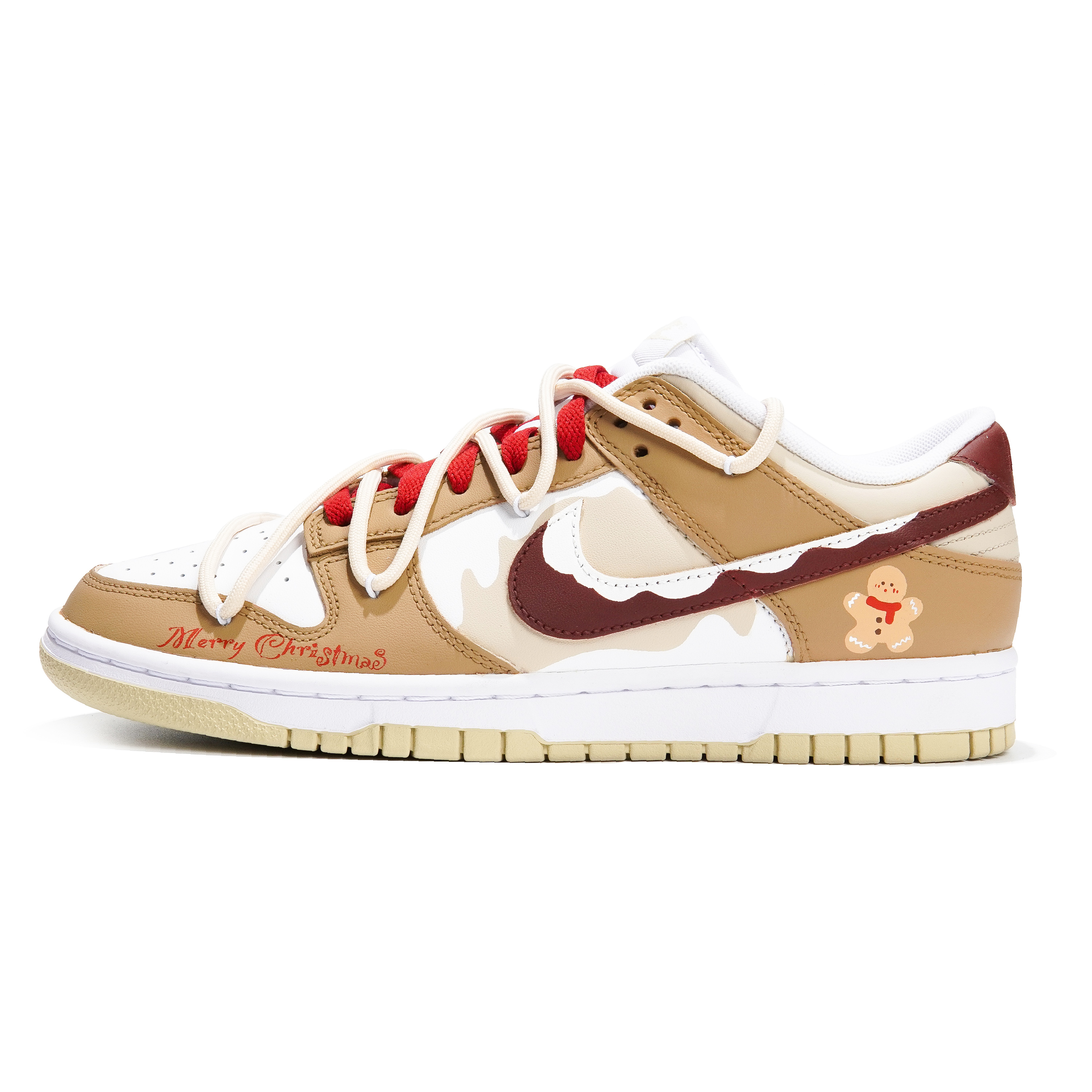 

Кроссовки Nike Dunk Skateboard Shoes Men Low-Top White Coffee