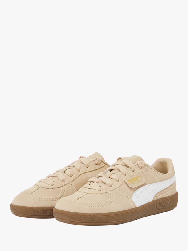 Тренеры Palermo из замши на шнуровке PUMA, Sand/White — фото 2