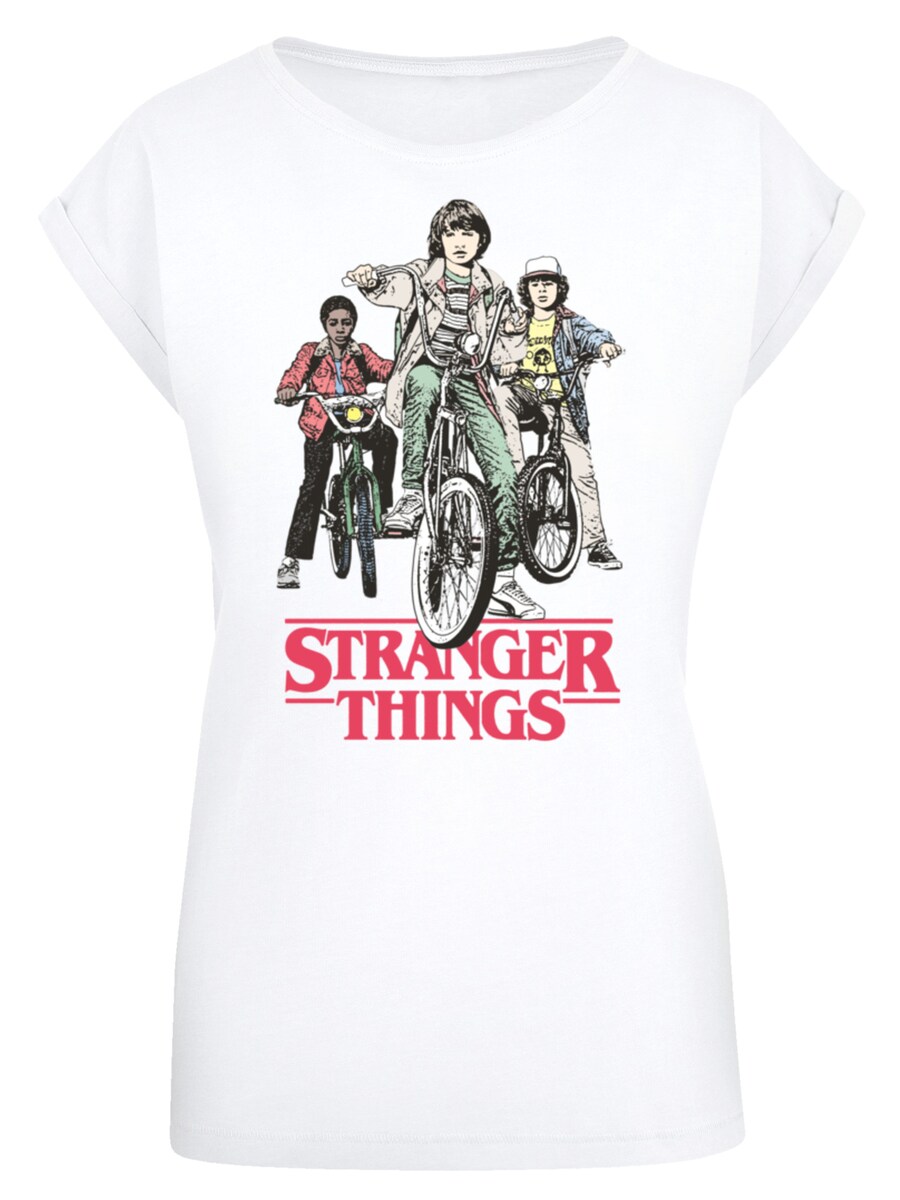 

Рубашка F4NT4STIC Stranger Things Retro Bikers Netflix TV Series, белый