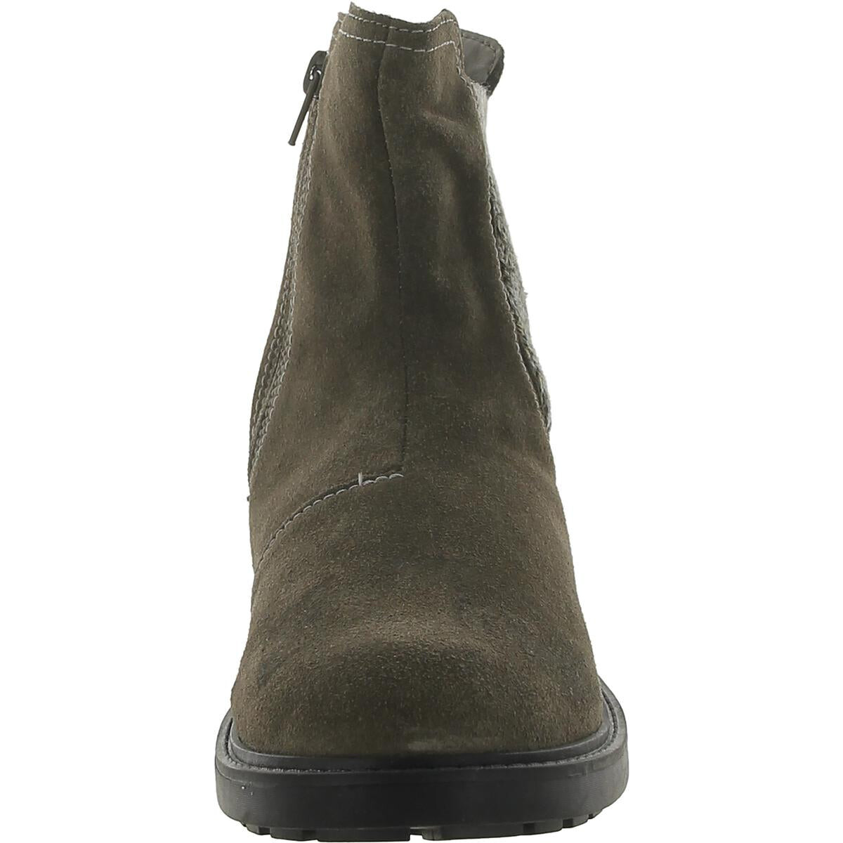 

Женские ботильоны без шнуровки Opal Sky из искусственной замши Clarks, цвет Dark Olive