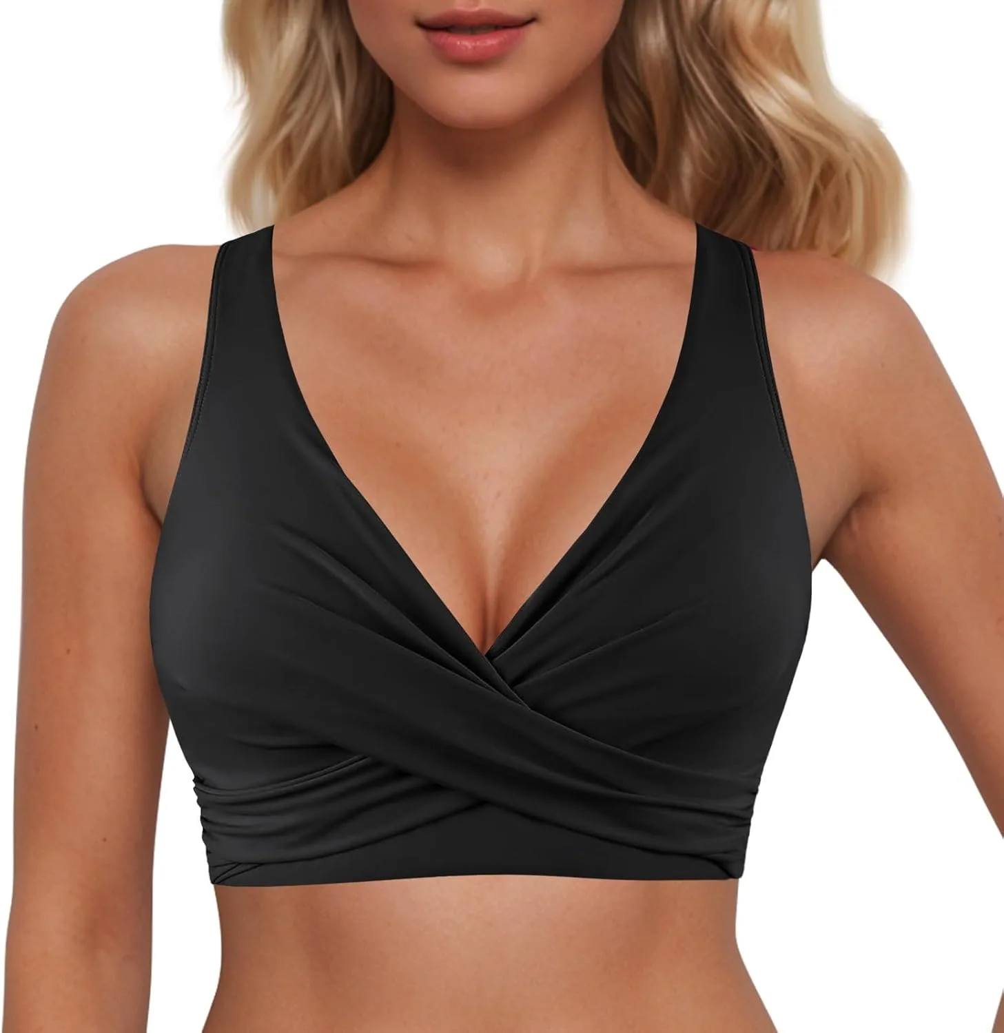 

Топ бикини для женщин Lace Up с Underwire и полным покрытием