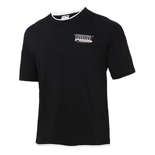 

Футболка x britto t-shirt 'black white' Puma, черный
