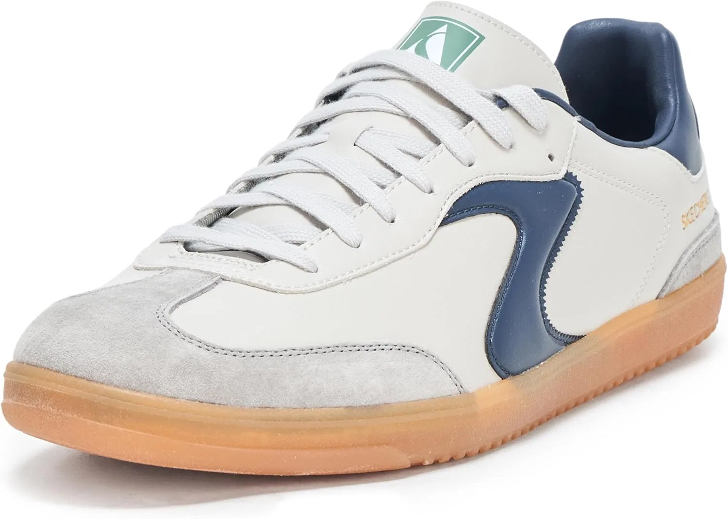 Мужские кроссовки Skechers Hotshot Pyke, Gray Duraleather Suede Navy Trim