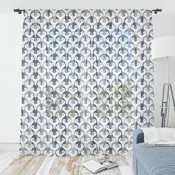 

Штора Abakuhaus Pinguin 2 шт, 274x210x0,5 см цвет blaugrau babyblau