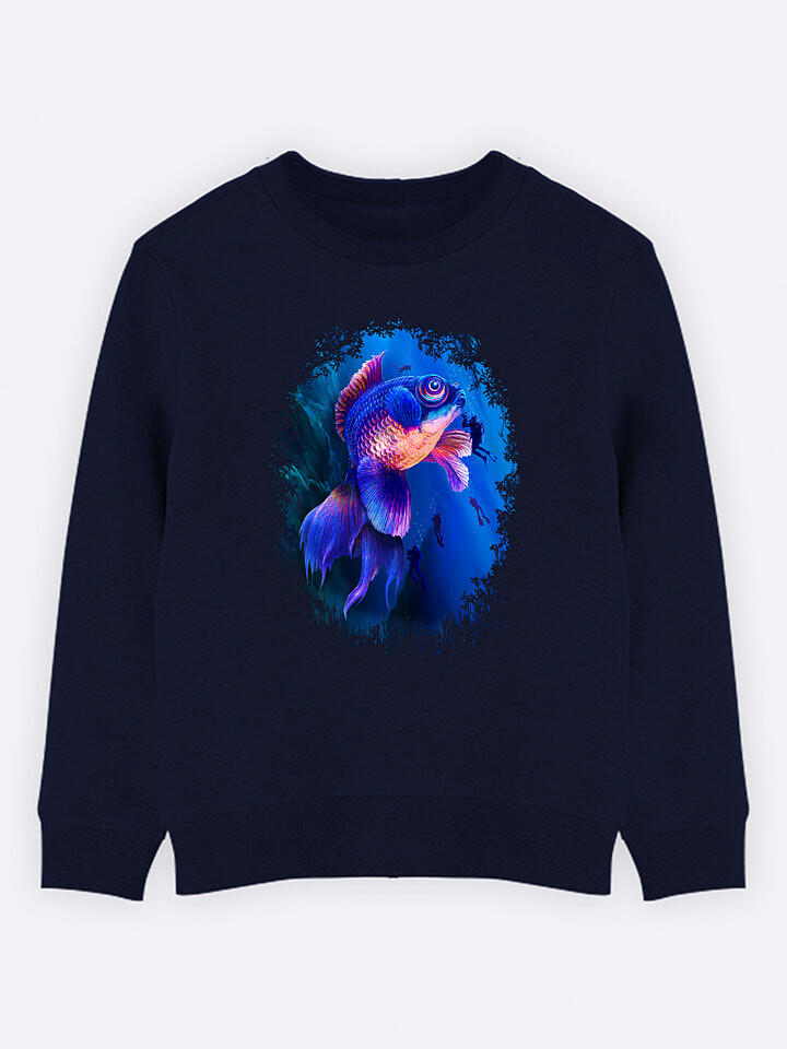

Толстовка WOOOP Sweatshirt Goldfish, темно-синий
