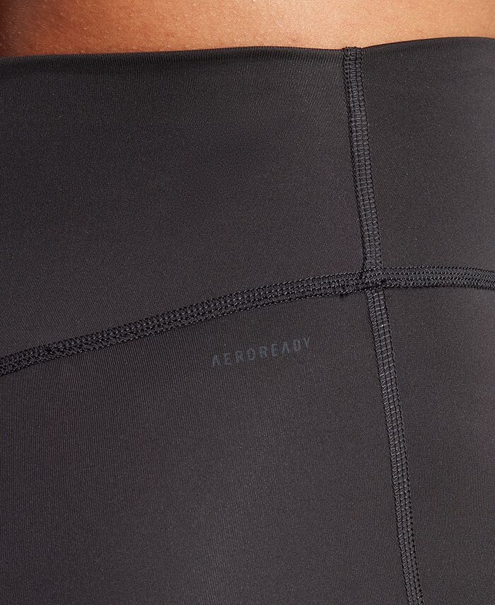 Женские влагоотводящие леггинсы во всю длину Optime adidas, черный — фото 4