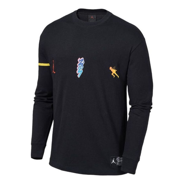 

Футболка Nike Jordan Zion 1 x NARUTO Long Sleeve Top 'Black Yellow', мультиколор