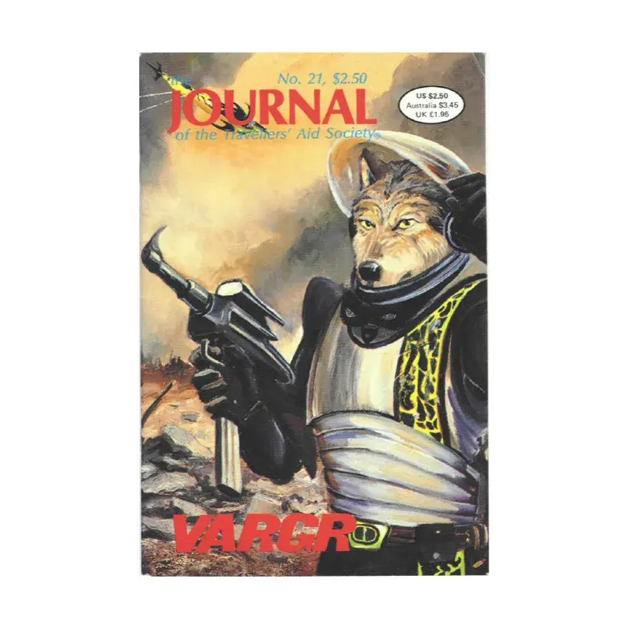 

Журнал #21 "Vargr Corsairs, Special Supplement 3 - Missiles", Traveller - Journal of the Travellers' Aid Society