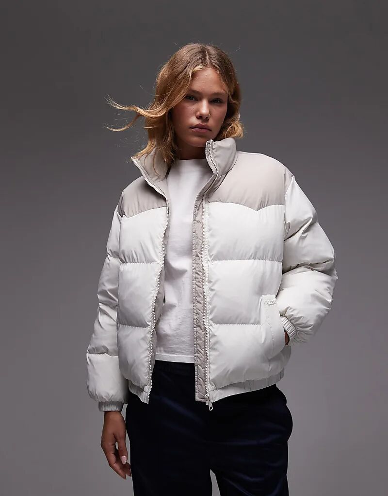 

Нейлоновая куртка-пуховик Levi's Noe белого цвета