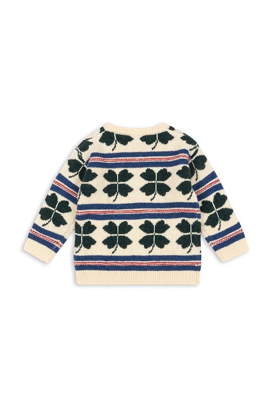 Детский шерстяной свитер BILLI SWEATER Konges Sløjd, бежевый — фото 2