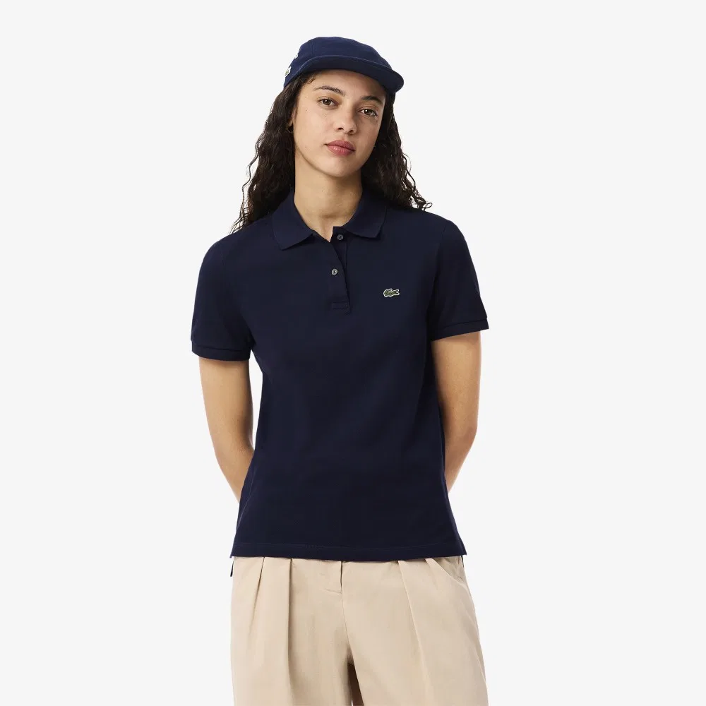Футболка-поло Lacoste Классическая, тёмно-синяя