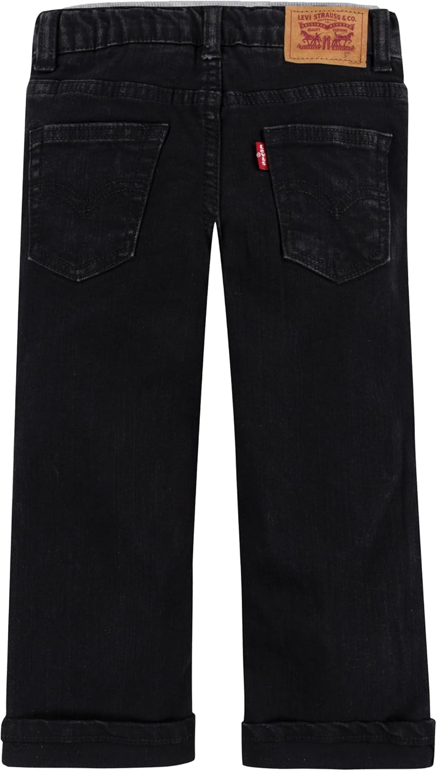 Джинсы Levi's Straight Fit для мальчиков и малышей, Black Stretch/Straight — фото 2