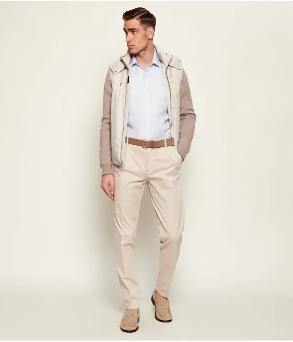 Льняная рубашка slim fit Calvin Klein, небесно-голубой — фото 2