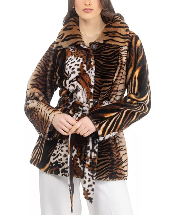 

Дублинная куртка с поясом Gorski, коричневый