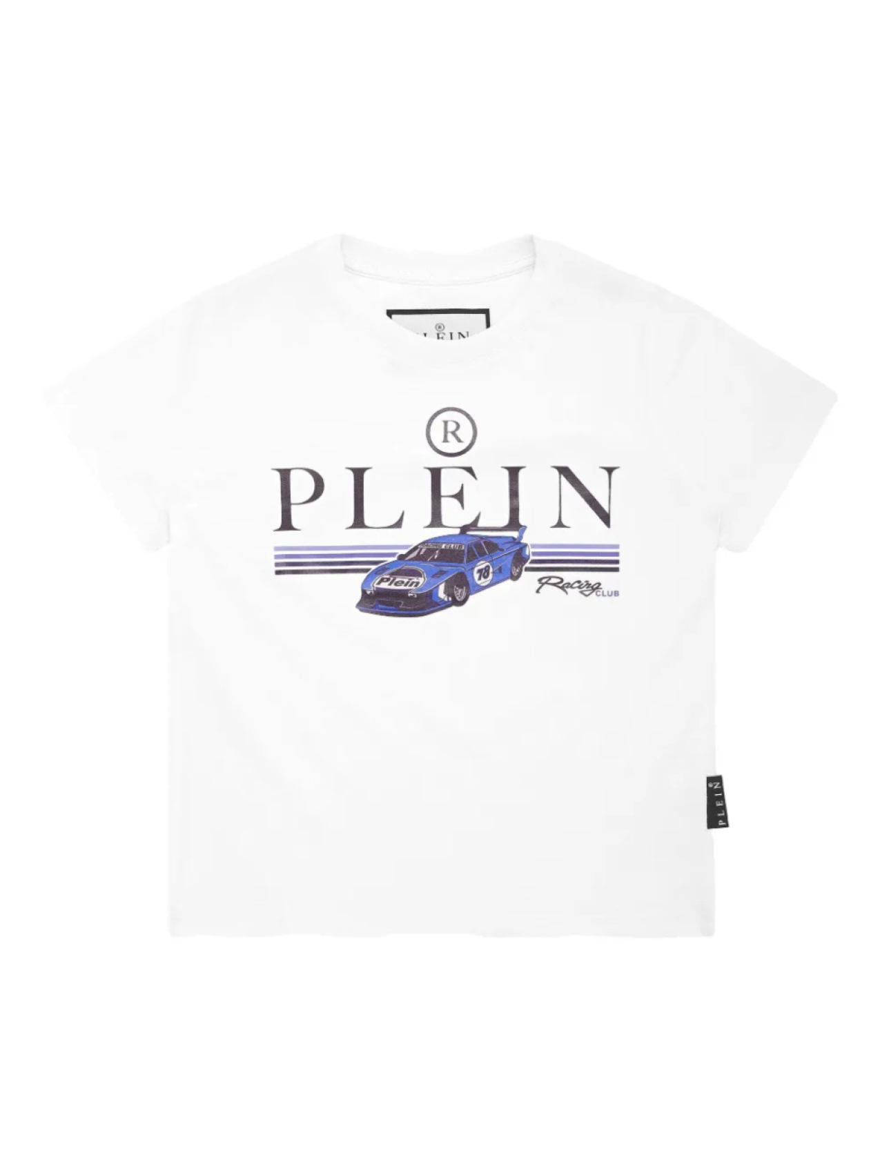 

Футболка с изображением гоночной команды Philipp Plein Cars, белый
