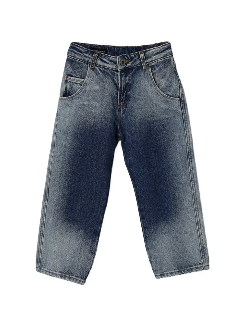 Джинсы с эффектом выцветания Emporio Armani Kids, синий