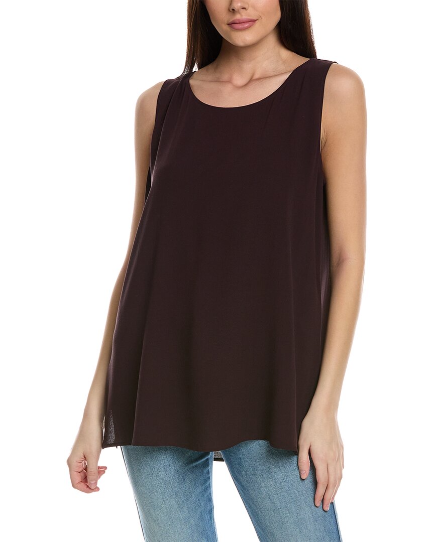 

Шелковая туника EILEEN FISHER, красный
