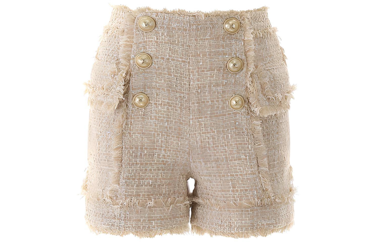 

BALMAIN Женские повседневные шорты бежевого цвета