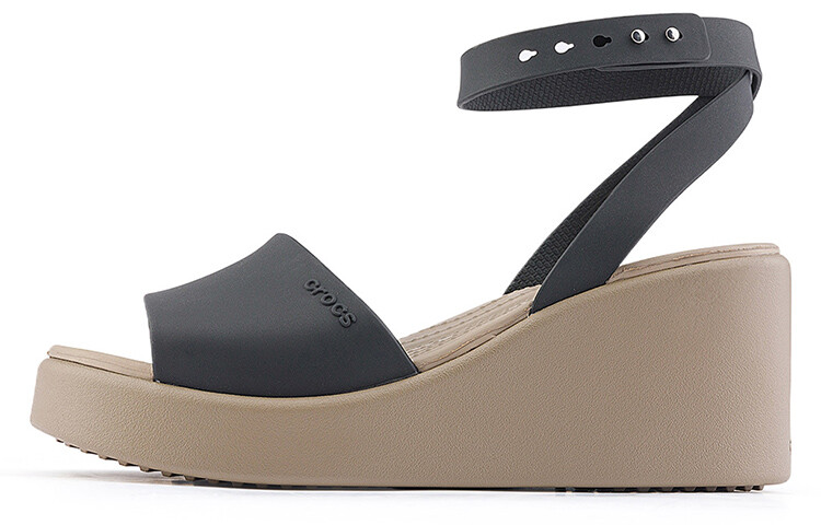 

Женские шлепанцы Crocs, Black/mushroom color