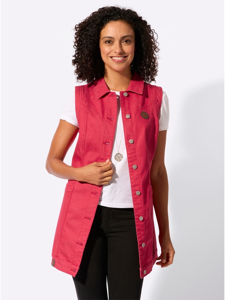 

WITT WEIDEN Джинсовый жилет клубничного цвета