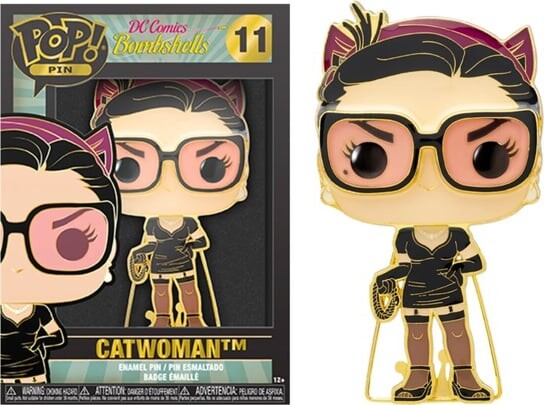

DC Comics — поп-большая эмалированная булавка № 12 — женщина-кошка Funko, Серый, DC Comics — поп-большая эмалированная булавка № 12 — женщина-кошка Funko