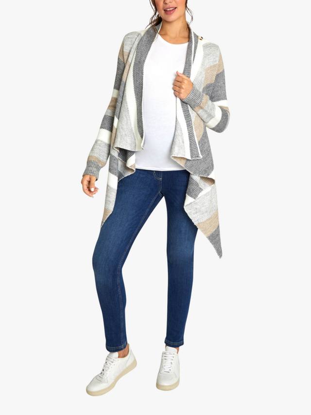 

Кардиган для беременных с полосками и запахом JoJo Maman Bébé, Grey