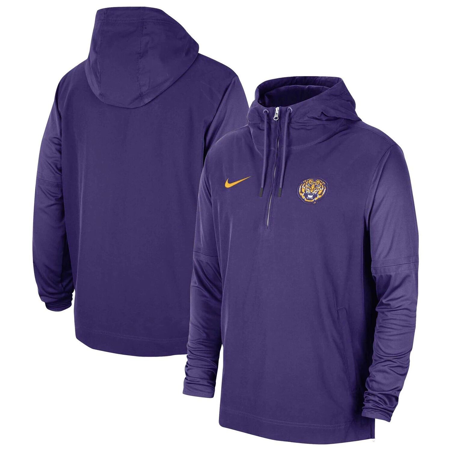 

Мужская фиолетовая куртка с капюшоном LSU Tigers 2023 Sideline Player на молнии четверть Nike, Фиолетовый, Мужская фиолетовая куртка с капюшоном LSU Tigers 2023 Sideline Player на молнии четверть Nike