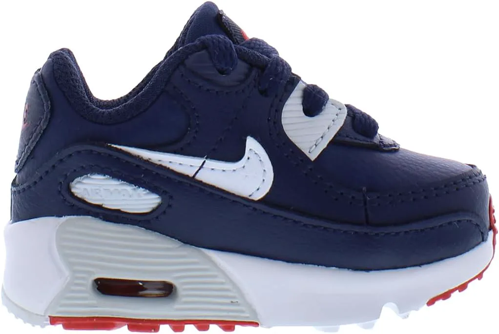 Кроссовки Nike Kid's Air Max 90 LTR, белый/темно-синий/синий — фото 3