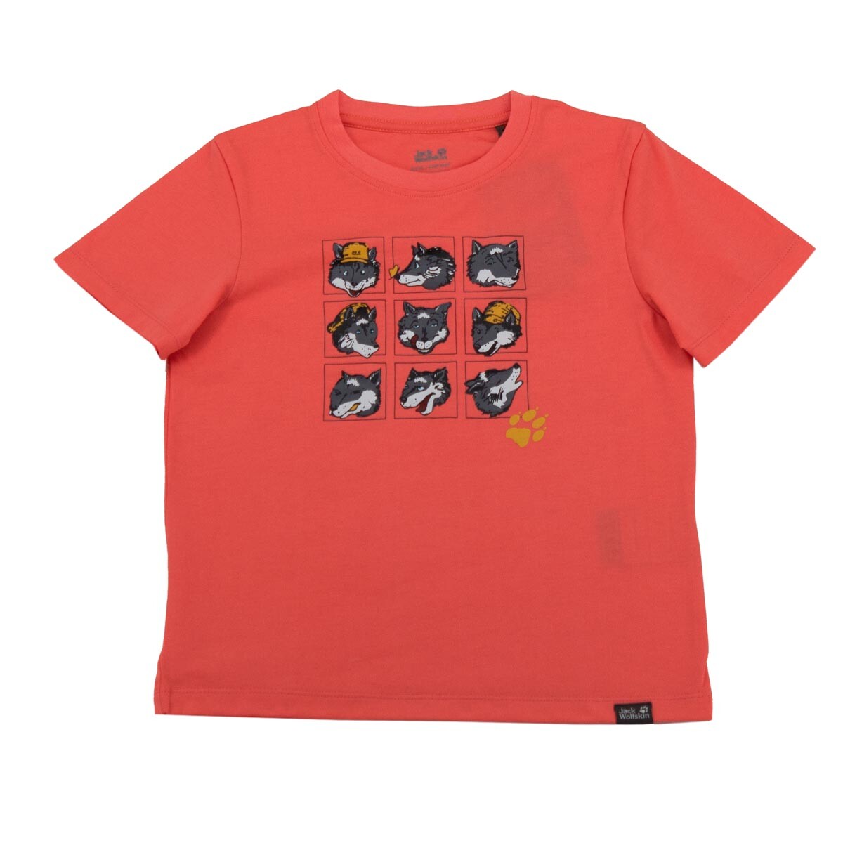 

Футболка Jack Wolfskin Many Wolve Tee, красный