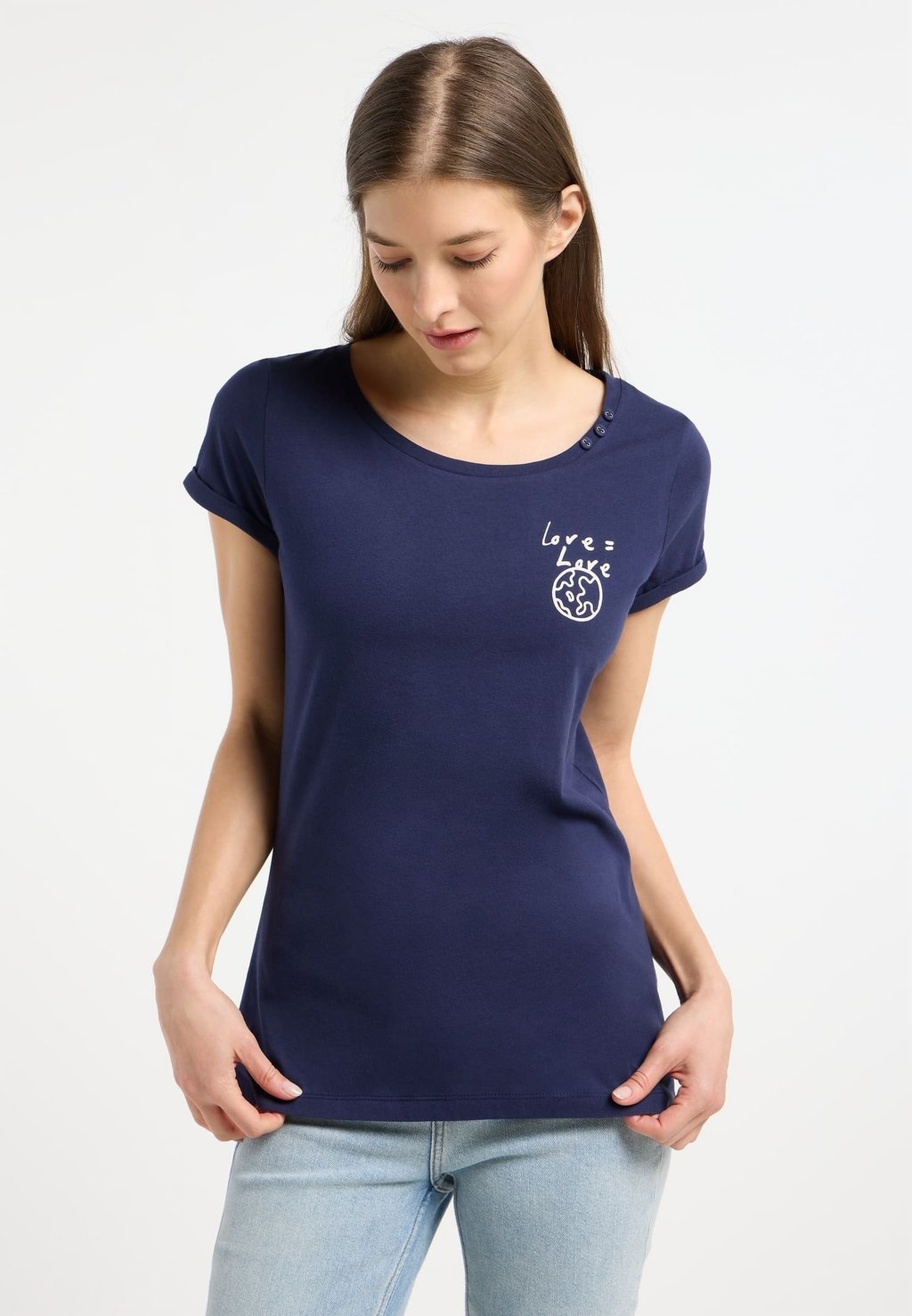 

Футболка с принтом Ragwear, темно-синий